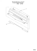 BACKGUARD Diagram and Parts List for FGP305EN4  Roper Range