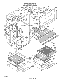 LINER Diagram and Parts List for EHT171XKWR0  Whirlpool Refrigerator