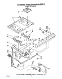 COOKTOP AND MANIFOLD, LIT/OPTIONAL Diagram and Parts List for SF0100SRW6  Whirlpool Range