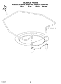 HEATER PARTS Diagram and Parts List for DU1050XTPQ1  Whirlpool Dishwasher