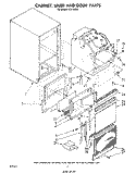 CABINET, LINER AND DOOR, LIT/OPTIONAL Diagram and Parts List for EC5100XS  Whirlpool Ice Maker