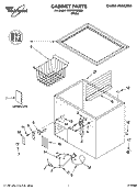Part Location Diagram of WP4356750A Whirlpool Basket