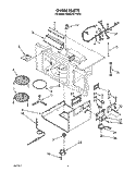 OVEN Diagram and Parts List for KHMC107YAL0  KitchenAid Microwave