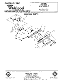 CONSOLE Diagram and Parts List for SHU50043  Whirlpool Dishwasher