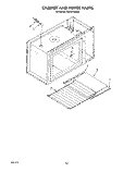 CABINET AND HINGE Diagram and Parts List for KEES705SAB1  KitchenAid Microwave Oven Combo