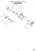 PUMP AND MOTOR Diagram and Parts List for WU3006Y0  Roper Dishwasher