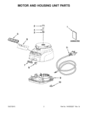 Part Location Diagram of W10592815 Whirlpool CORD-POWER