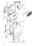 DOOR Diagram and Parts List for SHF4500W0  Whirlpool Dishwasher
