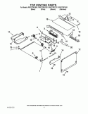 TOP VENTING PARTS Diagram and Parts List for RMC275PVB01  Whirlpool Microwave Oven Combo