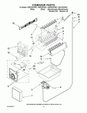 ICEMAKER PARTS Diagram and Parts List for KBLS22EVMS1  KitchenAid Refrigerator