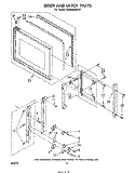 DOOR AND LATCH Diagram and Parts List for MW8450XP0  Whirlpool Microwave