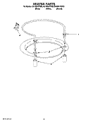 HEATER PARTS Diagram and Parts List for DU1061XTST0  Whirlpool Dishwasher