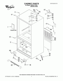 CABINET PARTS Diagram and Parts List for GB2SHTXTS03  Whirlpool Refrigerator