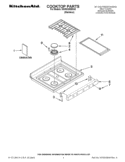 COOKTOP PARTS Diagram and Parts List for KGRS308BSS0  KitchenAid Range
