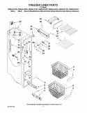 FREEZER LINER PARTS Diagram and Parts List for GS6NHAXVB03  Whirlpool Refrigerator