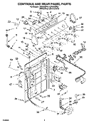 Part Location Diagram of 3956602 Whirlpool PANEL-CNTL