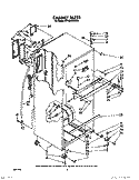 CABINET Diagram and Parts List for RT18AKXXW00  Roper Refrigerator