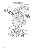 VENTILATION Diagram and Parts List for MH7100XYB0  Whirlpool Microwave