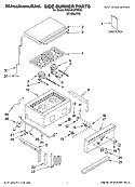 SIDE BURNER PARTS Diagram and Parts List for KBZU242TSS00  KitchenAid Grill