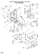 DISPENSER AND FRONT Diagram and Parts List for KSSS48QDW02  KitchenAid Refrigerator