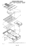SHELF Diagram and Parts List for ET16ZKXWW00  Whirlpool Refrigerator
