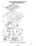 COMPARTMENT SEPARATOR Diagram and Parts List for ET14JMYSF02  Whirlpool Refrigerator
