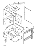 EXTERNAL OVEN Diagram and Parts List for SF365BEWN0  Whirlpool Range