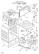 LINER Diagram and Parts List for 3VET19NKFN00  Whirlpool Refrigerator