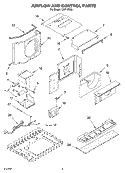 AIR FLOW AND CONTROL PARTS Diagram and Parts List for CAR10RSL1  Crosley Air Conditioner