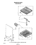 DISHRACK Diagram and Parts List for DU8116XT4  Whirlpool Dishwasher