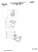 MOTOR AND DRIVE, LITERATURE Diagram and Parts List for TC900QPDB0  Whirlpool Trash Compactor