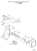 Part Location Diagram of 1116766 Whirlpool BRACKET, ICE DISPENSER