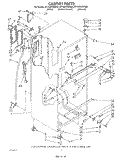 CABINET Diagram and Parts List for ET16ZKXWW00  Whirlpool Refrigerator