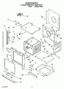 OVEN PARTS Diagram and Parts List for RS696PXGQ16  Whirlpool Range