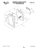 CONTROL PANEL Diagram and Parts List for MH6110XBB2  Whirlpool Microwave