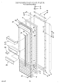 REFRIGERATOR DOOR Diagram and Parts List for KSSS42QDX03  KitchenAid Refrigerator
