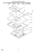 HIDDEN BAKE Diagram and Parts List for KERC507HWH2  KitchenAid Range