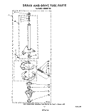 BRAKE AND DRIVE TUBE Diagram and Parts List for LA5500XTG0  Whirlpool Washer