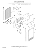 AIR FLOW PARTS Diagram and Parts List for KSRG25FVMS05  KitchenAid Refrigerator