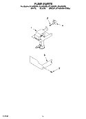 PUMP PARTS Diagram and Parts List for GI1500XHB5  Whirlpool Ice Maker
