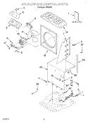 AIRFLOW & CONTROL, LITERATURE Diagram and Parts List for DH400K0  Whirlpool Dehumidifier