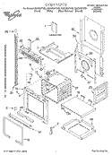 OVEN, LITERATURE Diagram and Parts List for GMC305PDS5  Whirlpool Microwave Oven Combo