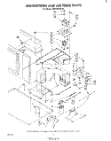 MAGNETRON AND AIR FLOW Diagram and Parts List for RM235PXL0  Whirlpool Microwave Oven Combo