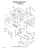 FREEZER LINER PARTS Diagram and Parts List for KBLO36FTX04  KitchenAid Refrigerator