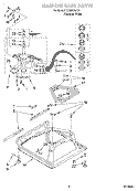 MACHINE BASE Diagram and Parts List for LSQ9510JQ1  Whirlpool Washer