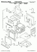 OVEN PARTS Diagram and Parts List for KEBK276SBL02  KitchenAid Wall Oven