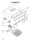 SECTION Diagram and Parts List for RH3736XYQ0  Whirlpool Range Hood