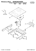 COOKTOP PARTS Diagram and Parts List for YKESS907SS01  KitchenAid Range