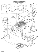 UPPER UNIT PARTS Diagram and Parts List for KSSO42FMX01  KitchenAid Refrigerator