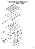 COMPARTMENT SEPARATOR Diagram and Parts List for RT18HDXBW00  Roper Refrigerator